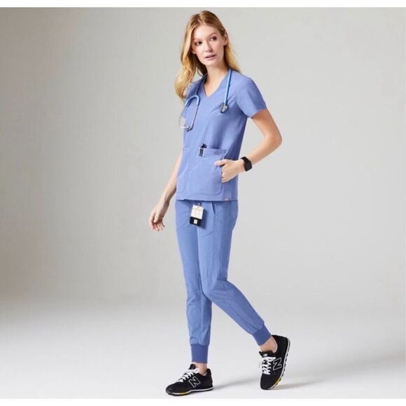 Figs Other - NWOT Figs Limited Edition Big Sky Fion Scrub Set Size S Blue Blue Joggers & Top